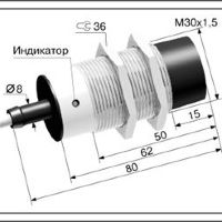 Индуктивный датчик ВБИ-М30-65С-2121-З