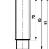 Габаритный чертеж ISB A62A-01G-7E-L