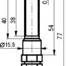 Габаритный чертеж ISB W213S8-32P-2-Z-1-O-15