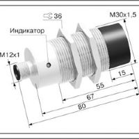 Индуктивный датчик ВБИ-М30-70Р(с27)-2252-Л