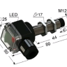 Индуктивный датчик ВБИ-М12-45К-2121-С.51(10мм)(Upg)