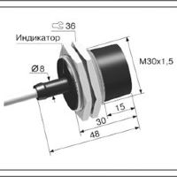 Индуктивный датчик ВБИ-М30-34С-2121-З