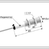 Оптический датчик ВБО-М12-60У-9100-Н.5(4м)