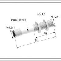 Индуктивный датчик ВБИ-М12-70Р-1121-З